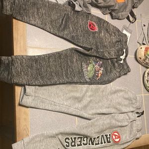 2 pair of Marvel Avengers sweatpants